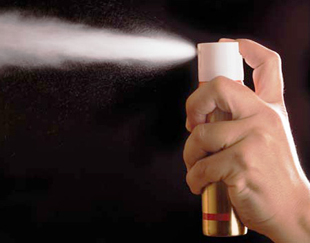 När du arbetar med aerosoler måste du använda andningsskydd