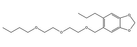 Piperonylbutoxid - poskytuje synergický účinek v kombinaci s pyretroidy.